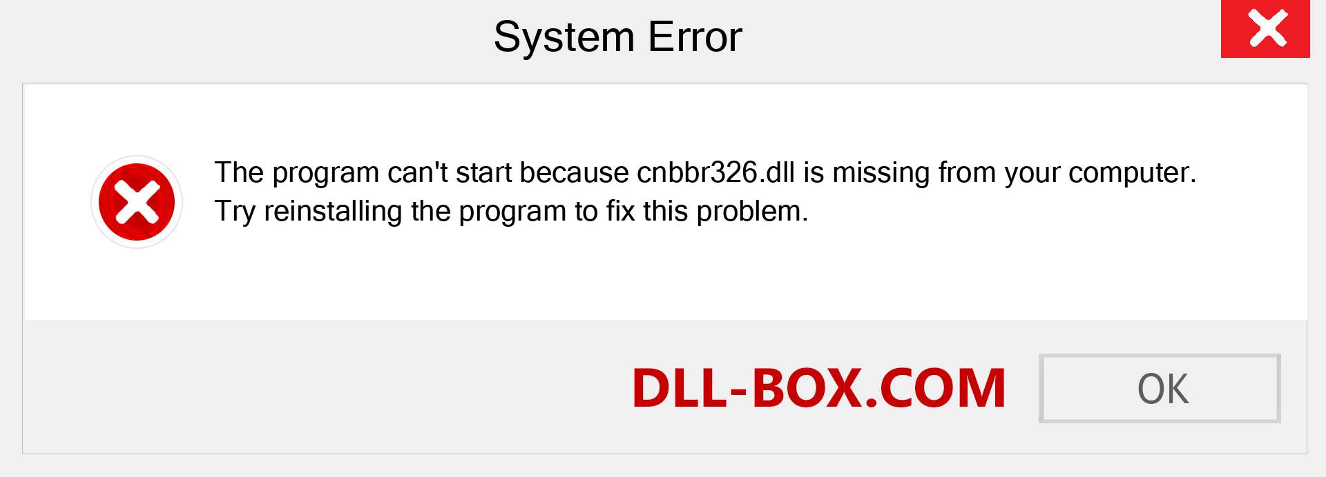  cnbbr326.dll file is missing?. Download for Windows 7, 8, 10 - Fix  cnbbr326 dll Missing Error on Windows, photos, images
