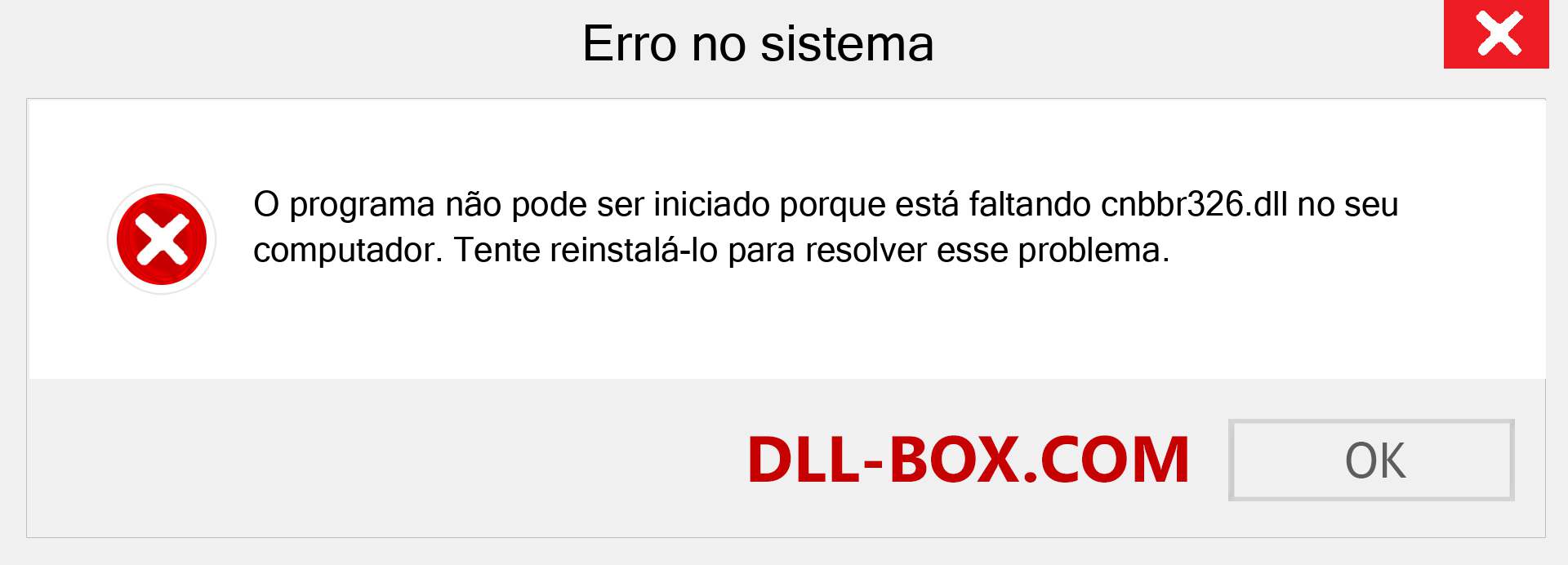 Arquivo cnbbr326.dll ausente ?. Download para Windows 7, 8, 10 - Correção de erro ausente cnbbr326 dll no Windows, fotos, imagens